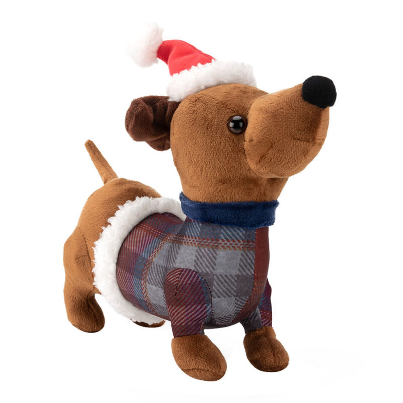 BSCI Shenzhen Manufacturer Indoor Christmas Decoration Dachshund Dog Toy