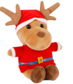 ICTI Toy Factory Custom Made Soft Toy Plush Stuffed Christmas Reindeer