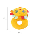 Adorable Lion Plush Rattle for Newborns – Soft Teething Toy with Colorful Ribbons, Perfect Baby Gift for0-6 Months - Image 2